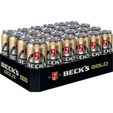 Beck's Gold 4,9 % Vol. 0,50L Dose, 24er Pack (24x0,50L) Einweg-Pfand