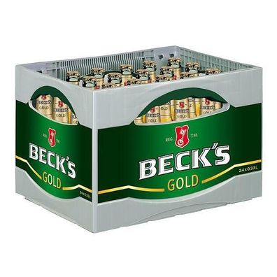 Beck's Gold Vol. 4,9 % 0,33L Flasche, 24er Pack (24x0,33 L) Mehrweg-Pfand