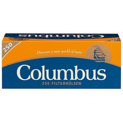 Columbus 1000 Filterhülsen Hülsen Zigarettenhülsen 4x250er Pg.