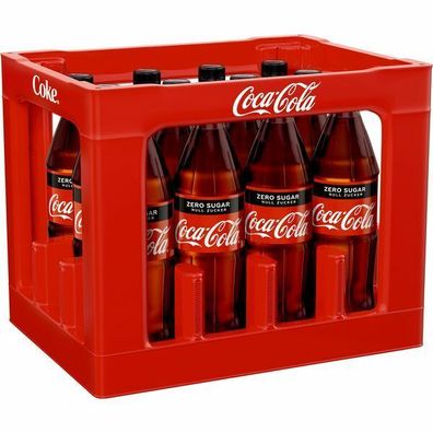 Coca Cola Zero 12x1.00l Fl., Mehrweg-Pfand ohne Kiste
