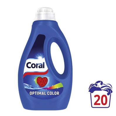 Coral Flüssigwaschmittel Optimal Color 20WL RK 1,0L Flasche