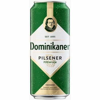 Dominikaner Pils 4,8 % Vol. 0,5 L Dose, 24er Pack (24x0,50L) Einweg-Pfand