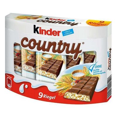 Ferrero Kinder Country Schokoriegel Schokolade 18x211.5g Riegel