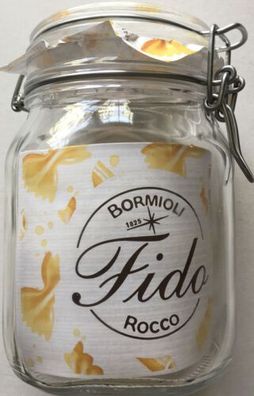 Fido von Bormioli Rocco - Einkochglas mit Bügelverschluss und Gummiring - 6x 1L