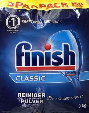 Finish Calgonit Classic Reiniger Pulver 150 Spülgänge , 3 kg
