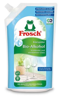 Frosch Klarspüler strahlender und streifenfreier Glanz 750 ml Umweltbeutel