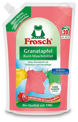 Frosch Granatapfel Bunt-Waschmittel 1,8 L Beutel