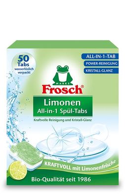 Frosch Limonen Geschirrspül-Tabs 50 Tabs - 1000 g Packung (Gr. Einheitsgröße)
