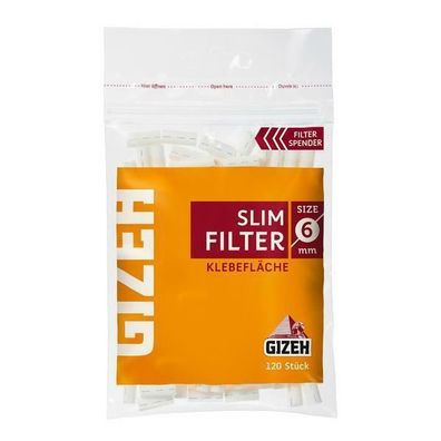 GIZEH Slim Filter 6mm 20 x 120er Fein im Beutel Drehfilter Eindrehfilter