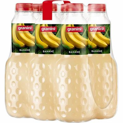 granini Trinkgenuss Banane 1 L Flasche, 6er Pack (6 x 1 L) Einweg-Pfand