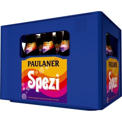 Kasten Tragl Paulaner Spezi 20 x 0,5l Cola-Mix Glasflasche Mehrweg-Pfand