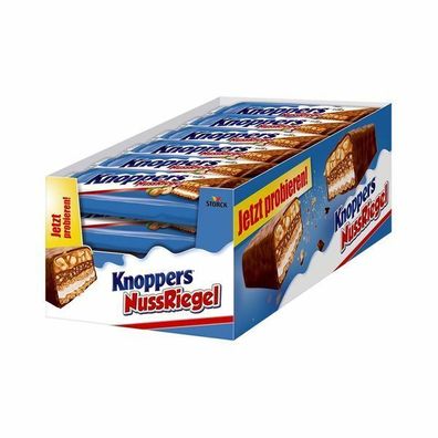 Knoppers Nussriegel - Schokoriegel Riegel - Neuheit - 24x40 g Riegel