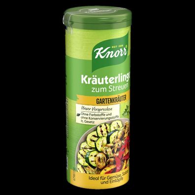 Knorr Kräuterlinge zum Streuen Gartenkräuter 60g Dose, 8er Pack (8x60g)