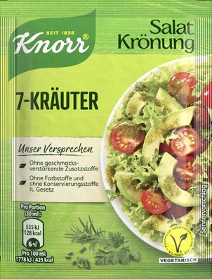Knorr Salatkrönung 7 Kräuter Dressing 40 g Beutel, 14er Pack (14x40g)