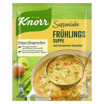 Knorr Suppenliebe Frühlingssuppe 62g Beutel, 14er Pack (14x62g)