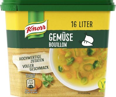 Knorr Würzbasis Gemüse Bouillon vegan 320 g Dose, 6er Pack (6x320g)