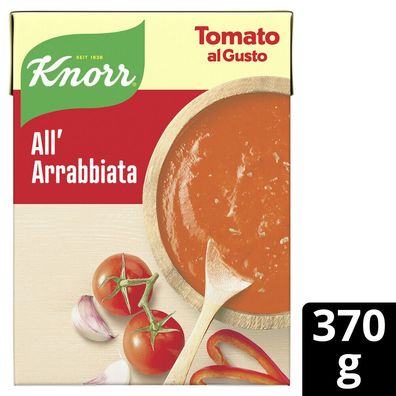 Knorr Tomato al Gusto Al´ Arrabbiata, Pasta Tomaten Sauce 370g