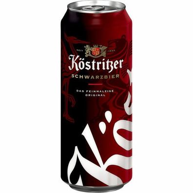 Köstritzer Schwarzbier 4,8 % Vol. 0,5 L Dose, 24er Pack ( 24x0,5 L) Einweg-Pfand