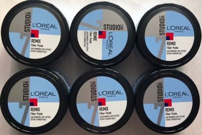 L'Oréal Paris Studio Line FX Remix Fiber-Paste 6 x 150 ml