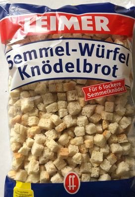 Leimer Semmelwürfel Knödelbrot 250g Beutel, 12er Pack (12x250g)