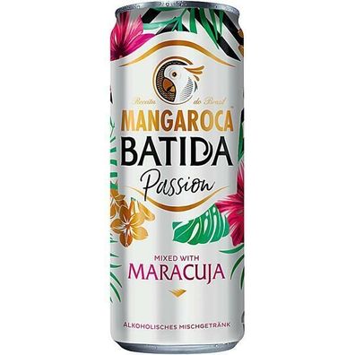Mangaroca Batida Passion mit Maracuja 10%vol. 0,25 L Dose,12er Pack EINWEG Pfand
