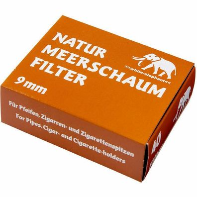 White Elephant Meerschaum 9mm Filter nature 1xSt