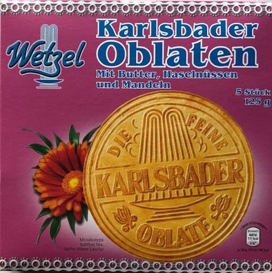 Wetzel Karlsbader Oblaten 12er Packung (12x125g )