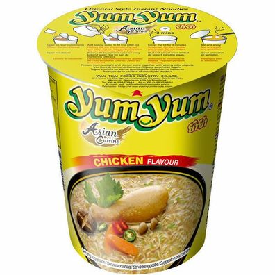 Yum Yum Instantnudeln Cup Huhn 12x70 g Packung
