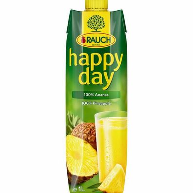 Rauch Happy day Ananassaft 100% , 6x1.00l Pg.