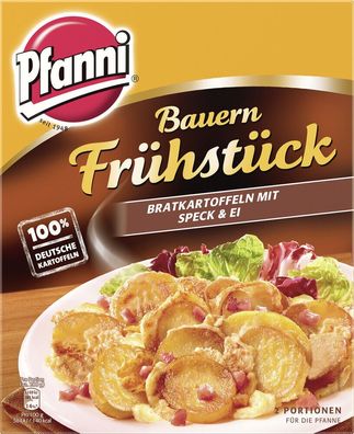 Pfanni Bauern Frühstück Bratkartoffeln mit Speck&Ei 400 g, 10er Pack (10x400g)