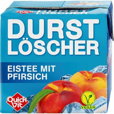 QuickVit Durstlöscher Eistee Pfirsich 0,50 L Packung 12er Pack (12x0,50L)