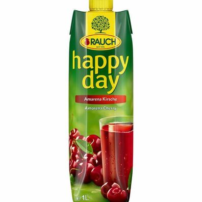 Rauch Happy day Amarena Kirsche Saft, Sauerkirschnektar 6x1.00l Pg.