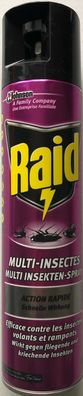 Raid Multi Insekten Spray geeignet für im Haus 400 ml Dose, 12er Pack (12x400ml)