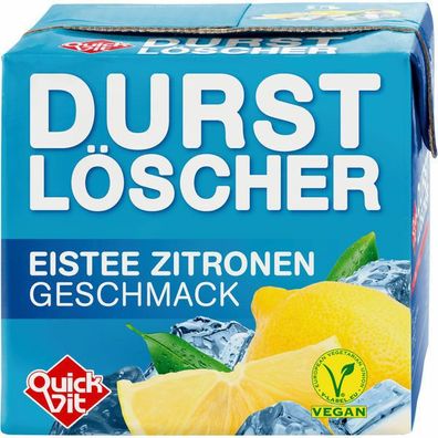 QuickVit Durstlöscher Eistee mit Zitrone 500 ml Packung 12er Pack (12x0,50L)