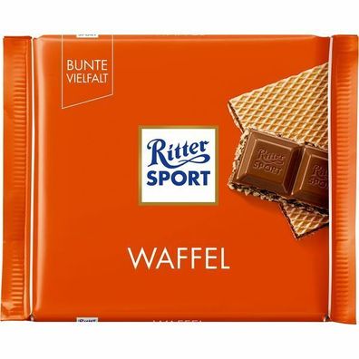 Ritter Sport Waffel - Schokolade Waffeln 10x100 g Tafeln