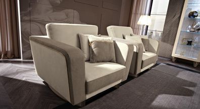 Design Lounge Club Relax Sessel Stuhl Polster Fernseh leder Textil Holz Stoff