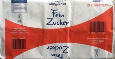 Südzucker Fein Zucker 10 x 1000 gr