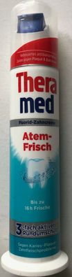 Theramed Atem-Frisch Toothpaste Dispenser Flourid Zahncreme 100ml, 10er Pack