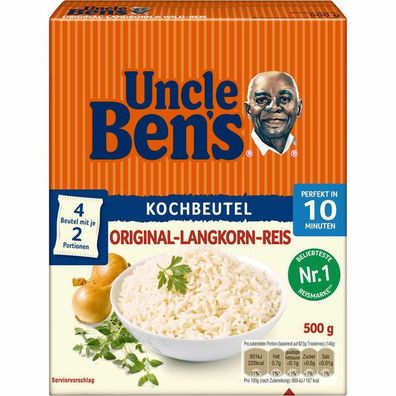 Uncle Ben's Kochbeutel Reis (4x125g) 12x500 g Packung