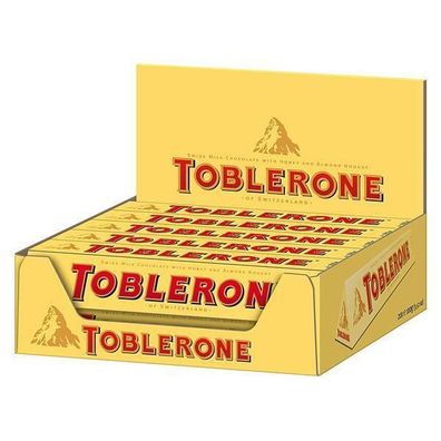 Tobrelone gelb Schweizer Schokolade, 20x100g Rg.