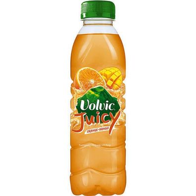 Volvic Juicy Orange-Mango 24x0.50 L Flaschen, Einweg-Pfand