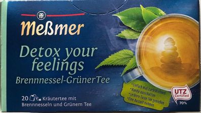 Meßmer Detox your feelings 20 Teebeutel 40g, 10er Pack (10x40g)