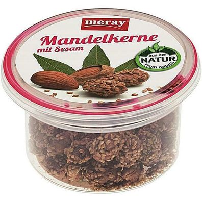 Meray Mandelkerne mit Sesam ummantelt 24x100 g Becher