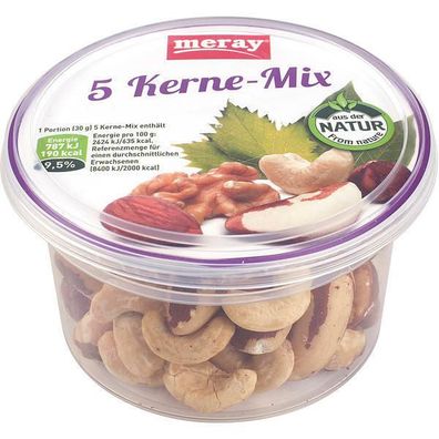 Meray 5-Kerne-Mix Nusskernmischung 24x100 g Becher