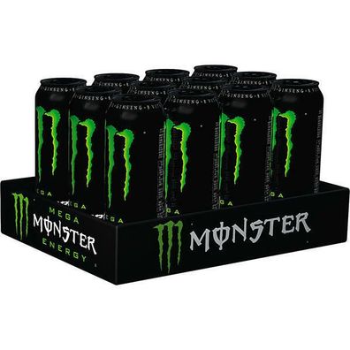 Mega Monster Energy wiederverschließbar 12x553ml Dosen, Einweg-Pfand