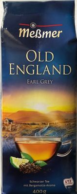 Meßmer Old England Earl Grey Loser Schwarzer Tee 400g Beutel, 4er Pack (4x400g)