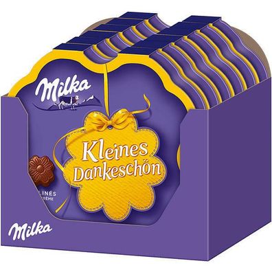 Milka Kleines Dankeschön Alpenmilchcrème, Pralinen Schokolade 12x44 g Pg.