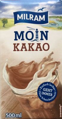 Milram Moin Kakao - Milchmischgetränk aus entrahmte Milch - 20x500 ml