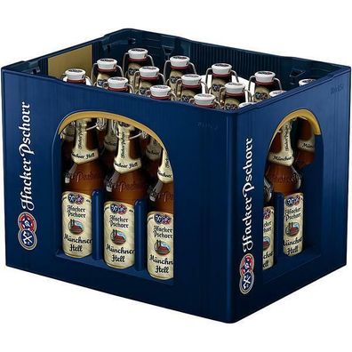 Münchener Hell 5% Vol. 0,5 L Flasche, 20er Pack (20x0,5 L) Mehrweg-Pfand