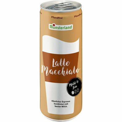 Münsterland Latte Macchiato 12x250ml Dose Einweg-Pfand